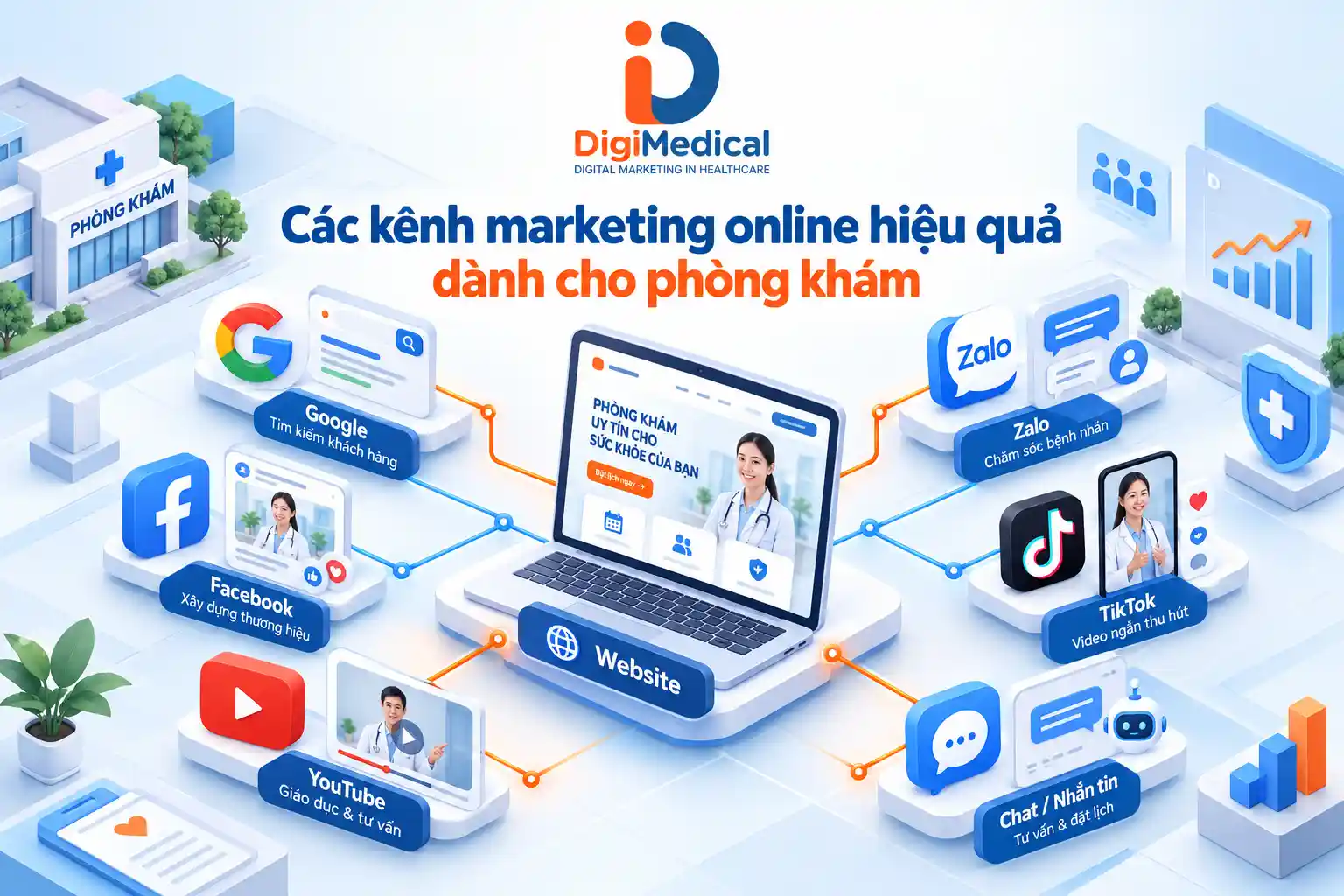 Các kênh marketing online hiệu quả dành cho phòng khám